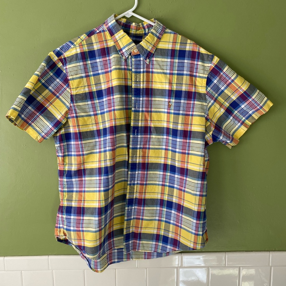 Ralph Lauren slim fit button up yellow